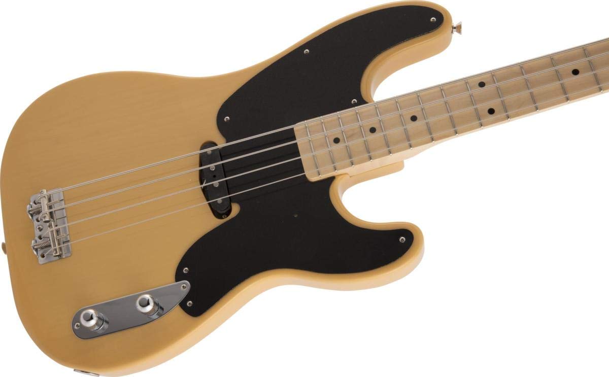 ベース Fender Japan Precision Bass Fender Made in Japan Hybrid II Maple Fingerboard Black